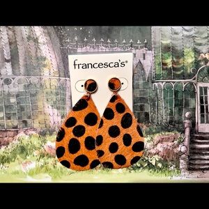 Leopard style earrings